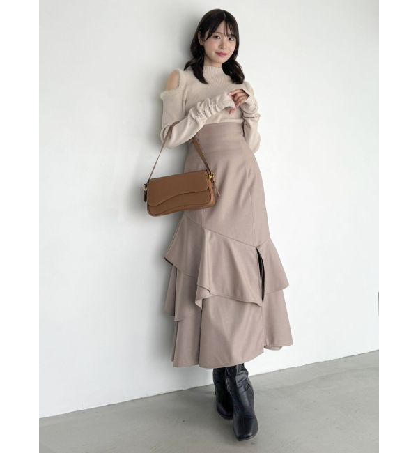 dazzlin「バックレースアップアシメマーメイドスカート」|スカート|