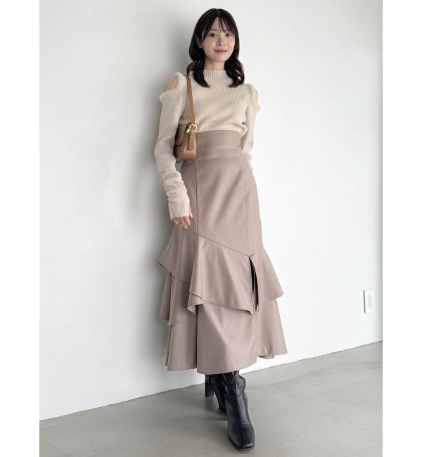 dazzlin「バックレースアップアシメマーメイドスカート」|スカート|