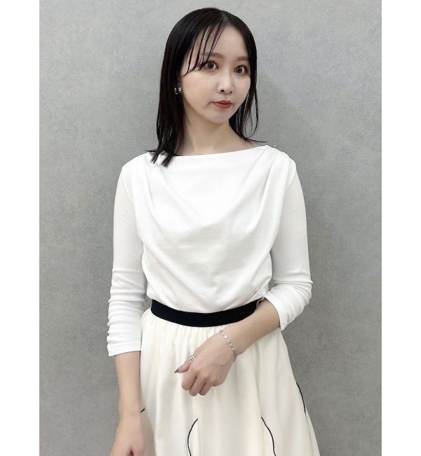 dazzlin「ネックドレープカットトップス」|Tシャツ・カットソー|