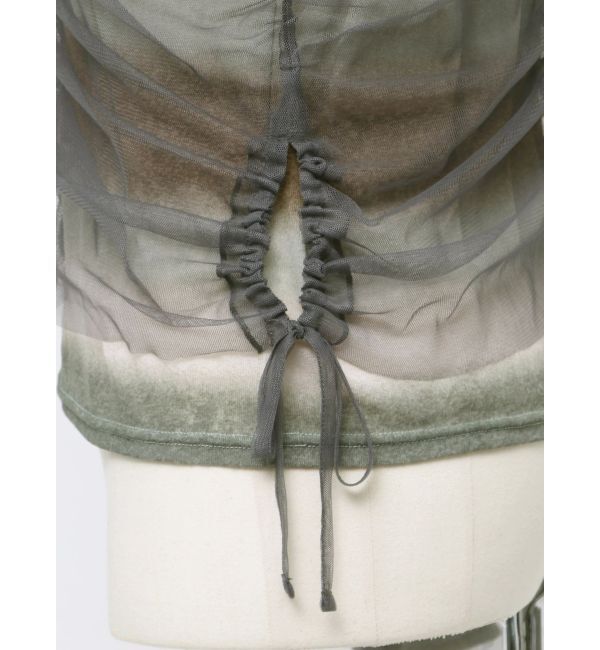 EMODA「【VEQUM】STRING GATHER SHEER TOP」|Tシャツ・カットソー|