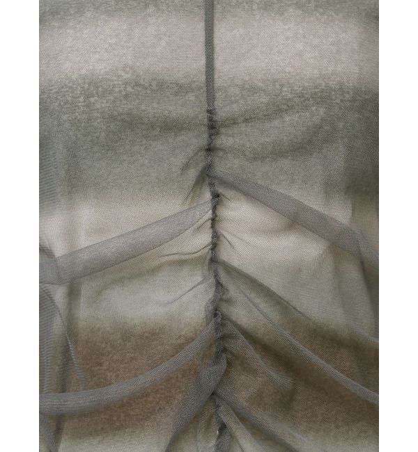 EMODA「【VEQUM】STRING GATHER SHEER TOP」|Tシャツ・カットソー|