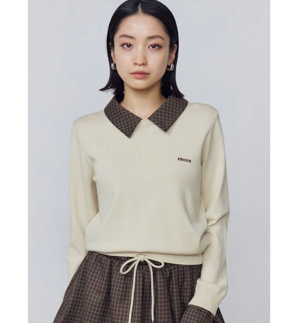 EMODA「レイヤードシャツニット」|ニット・セーター|
