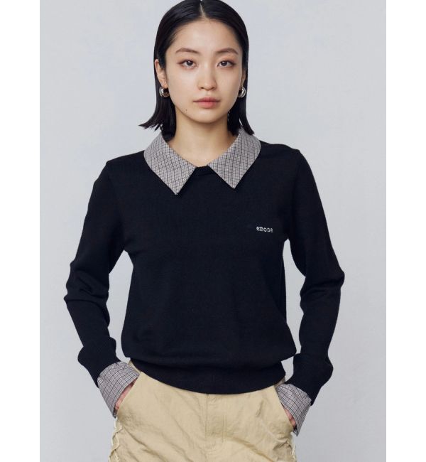 EMODA「レイヤードシャツニット」|ニット・セーター|