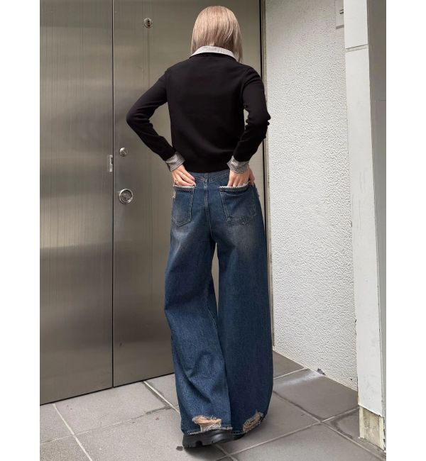 EMODA「レイヤードシャツニット」|ニット・セーター|