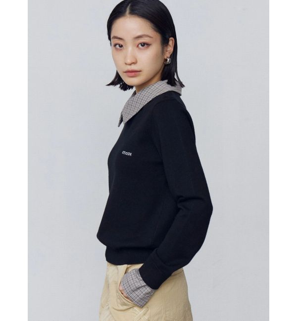 EMODA「レイヤードシャツニット」|ニット・セーター|