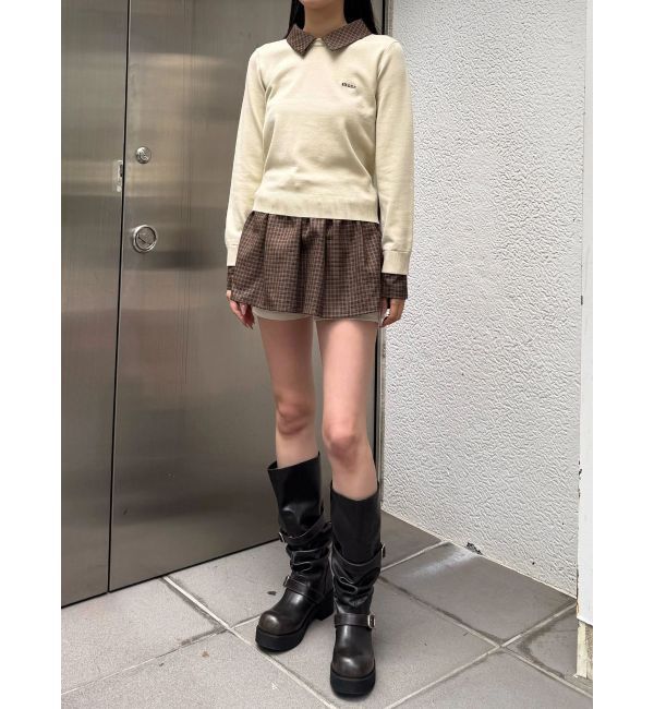 EMODA「レイヤードシャツニット」|ニット・セーター|