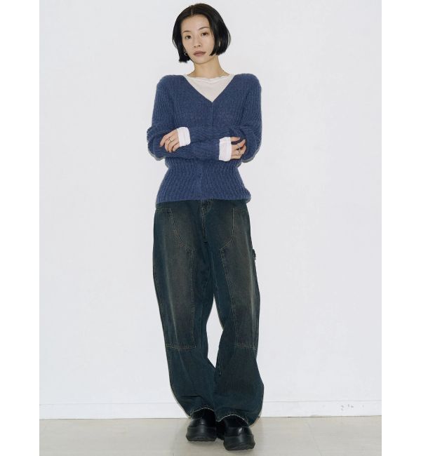 EMODA「【VEQUM】WAVING V NECK KNIT」|ニット・セーター|