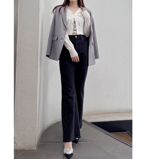 MERCURYDUO「ブーツカットデニムパンツ」|デニム|