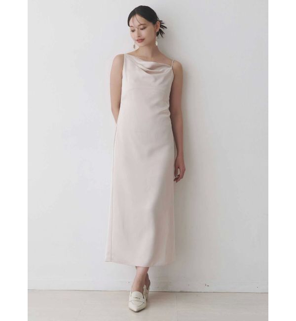MERCURYDUO「サテンキャミナローワンピース」|ワンピース|