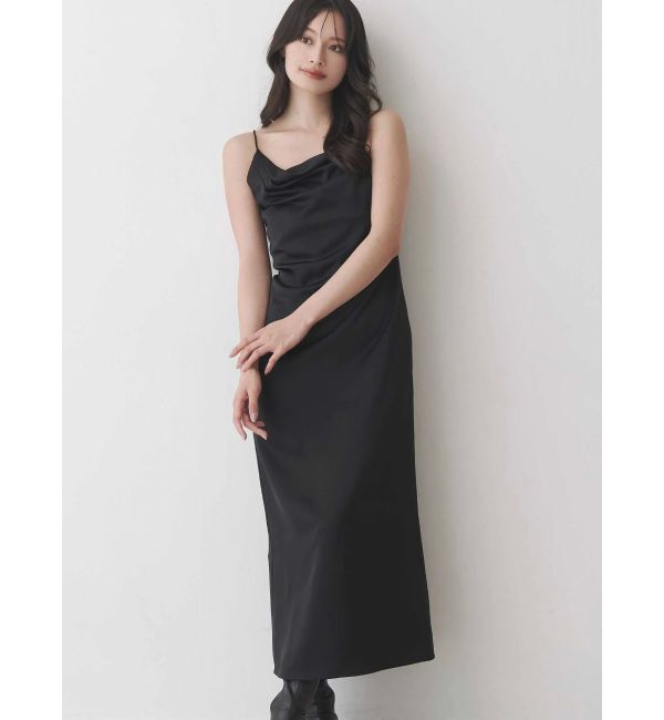 MERCURYDUO「サテンキャミナローワンピース」|ワンピース|
