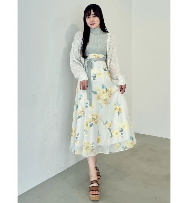 MERCURYDUO「透かし編みラメ混ボレロカーディガン」|カーディガン|