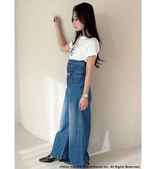 MERCURYDUO「【EMILY IN PARISコラボ】2WAYハイウエストワイドデニムパンツ」|その他|