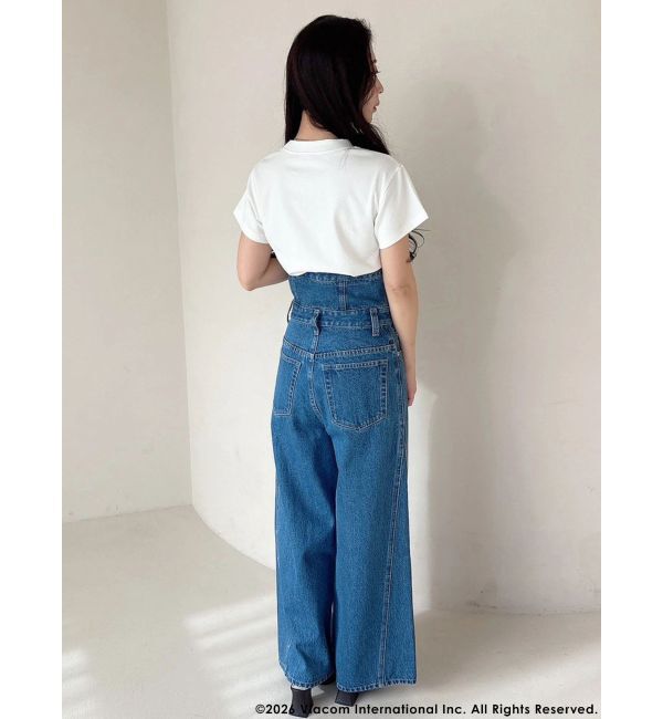 MERCURYDUO「【EMILY IN PARISコラボ】2WAYハイウエストワイドデニムパンツ」|その他|