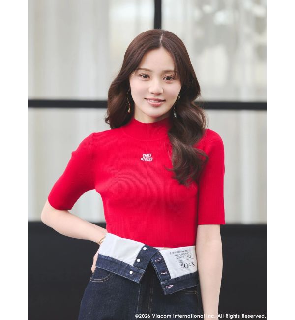 MERCURYDUO「【EMILY IN PARISコラボ】2WAYハイウエストワイドデニムパンツ」|その他|