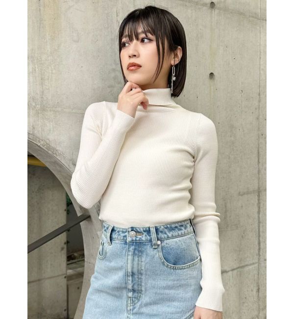 MURUA「ルーズネックミニマルタートル」|ニット・セーター|