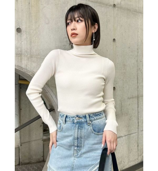MURUA「ルーズネックミニマルタートル」|ニット・セーター|