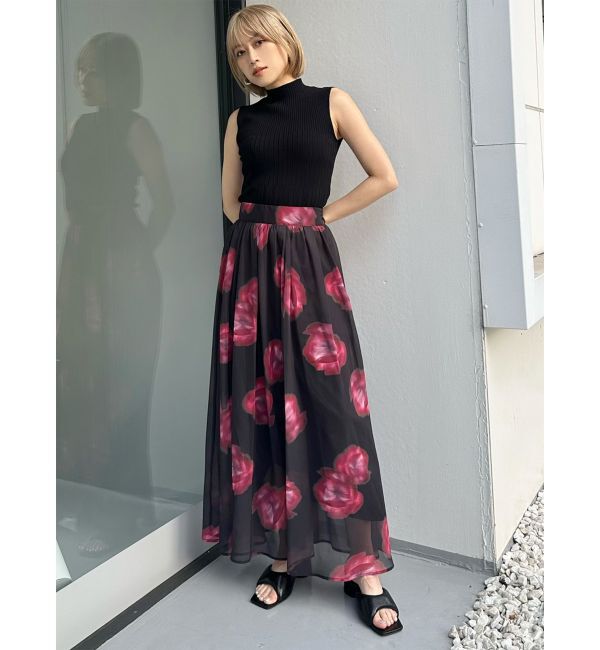 MURUA「リブデザインハイネックノースリーブニット」|ニット・セーター|