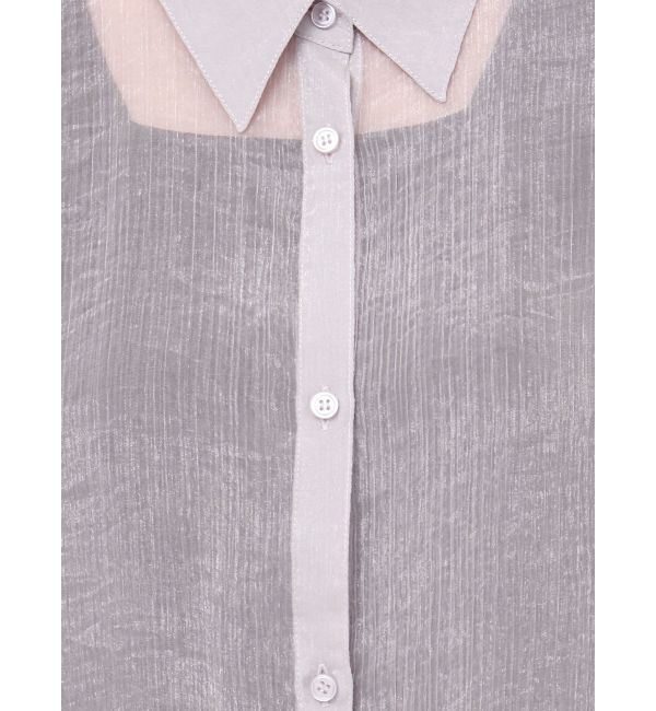 MURUA「ボリュームスリーブシャイニーシアーシャツ」|シャツ・ブラウス|
