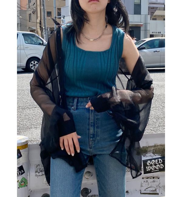 MURUA「ボリュームスリーブシャイニーシアーシャツ」|シャツ・ブラウス|