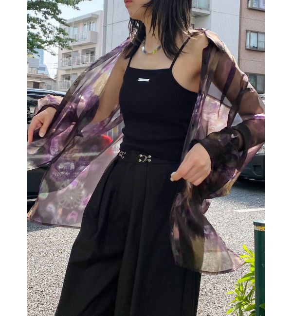 MURUA「ボリュームスリーブシャイニーシアーシャツ」|シャツ・ブラウス|