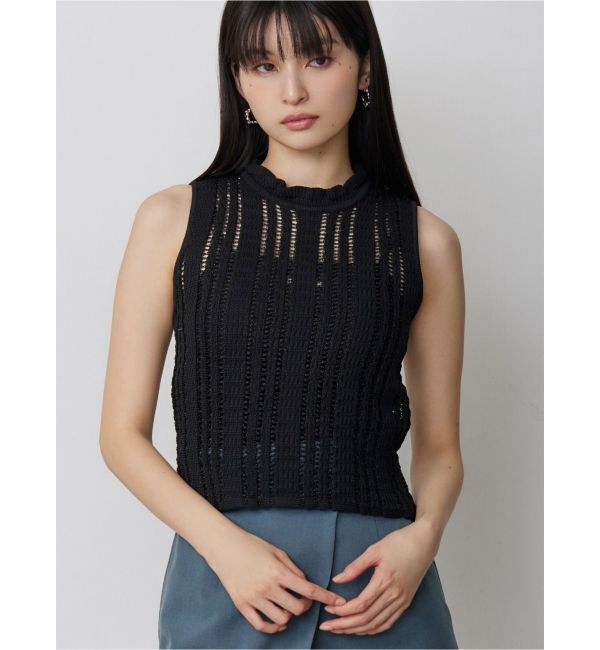 MURUA「ランダムラメタンク」|タンクトップ|ブラック