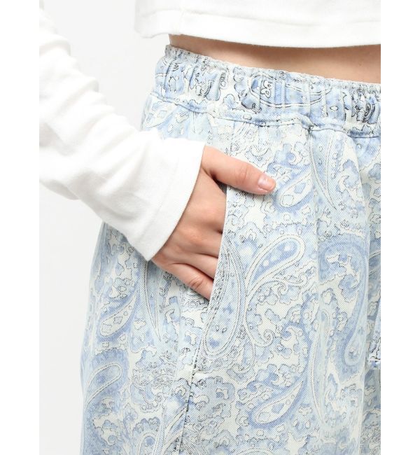 Ungrid「ペイズリーラフデニムパンツ」|デニム|