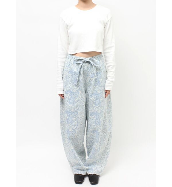 Ungrid「ペイズリーラフデニムパンツ」|デニム|