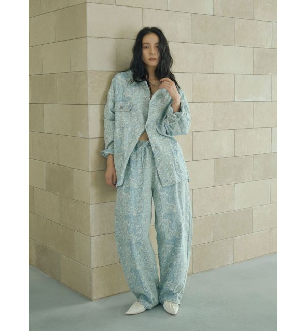 Ungrid「ペイズリーラフデニムパンツ」|デニム|