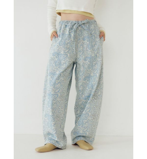 Ungrid「ペイズリーラフデニムパンツ」|デニム|