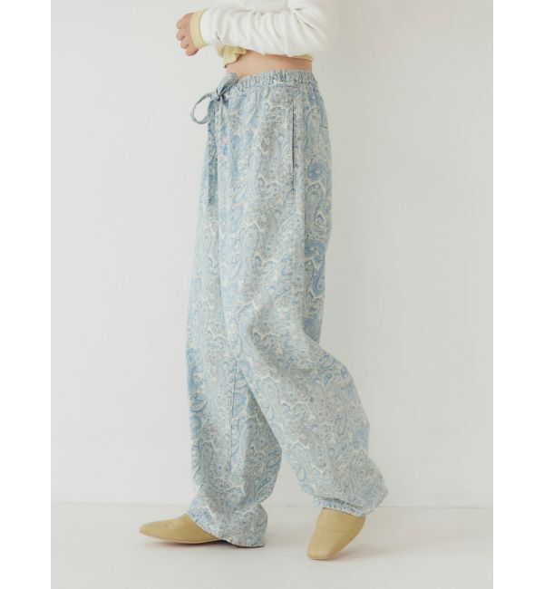 Ungrid「ペイズリーラフデニムパンツ」|デニム|