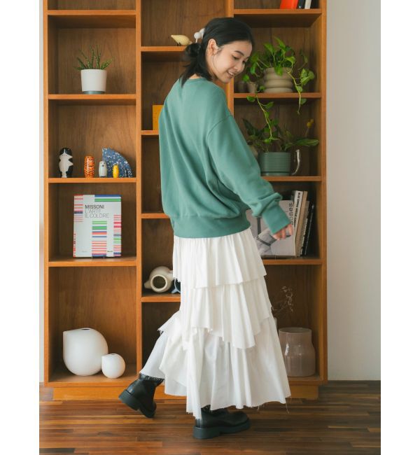 Ungrid「カットオフデザインラッフルスカート」|スカート|