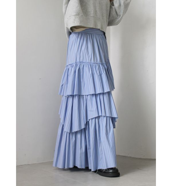 Ungrid「カットオフデザインラッフルスカート」|スカート|