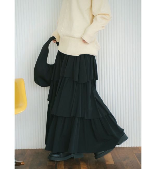 Ungrid「カットオフデザインラッフルスカート」|スカート|