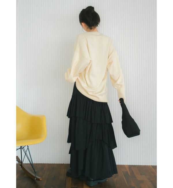 Ungrid「カットオフデザインラッフルスカート」|スカート|
