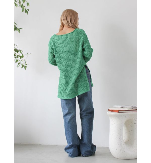 Ungrid「透かし編みルーズニット」|ニット・セーター|