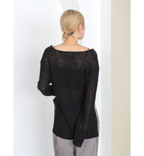 Ungrid「透かし編みルーズニット」|ニット・セーター|