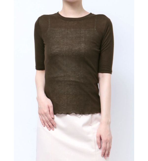 LAGUNAMOON「ソフトリブカットトップス」|Tシャツ・カットソー|