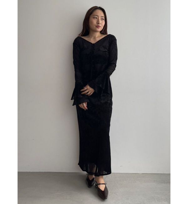 LAGUNAMOON「2WAYシアーメッシュベロアトップス」|Tシャツ・カットソー|