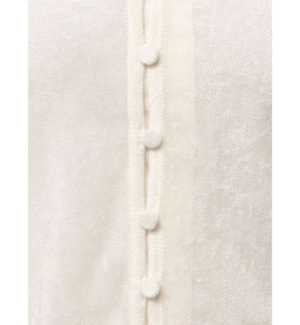 LAGUNAMOON「2WAYシアーメッシュベロアトップス」|Tシャツ・カットソー|