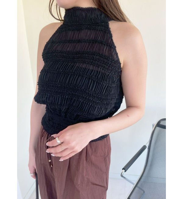 LAGUNAMOON「ボウタイシャーリングブラウス」|シャツ・ブラウス|