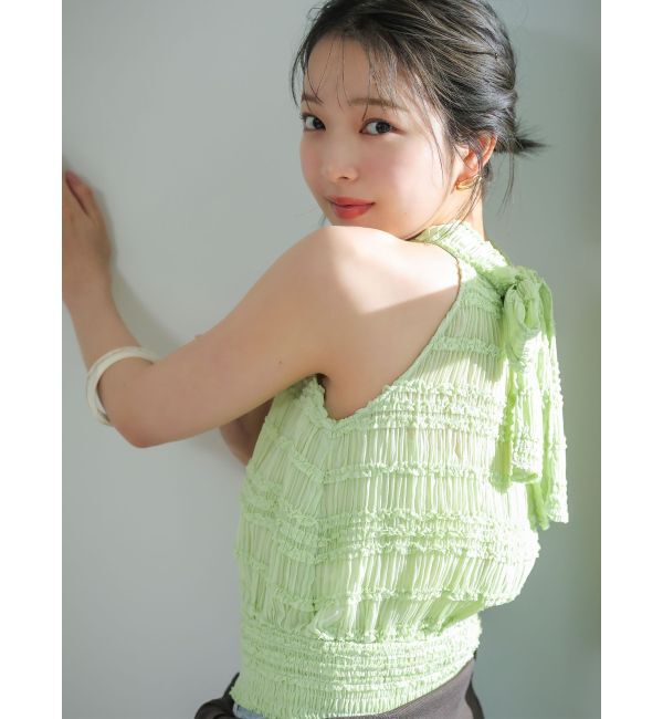 LAGUNAMOON「ボウタイシャーリングブラウス」|シャツ・ブラウス|