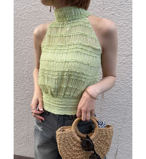 LAGUNAMOON「ボウタイシャーリングブラウス」|シャツ・ブラウス|