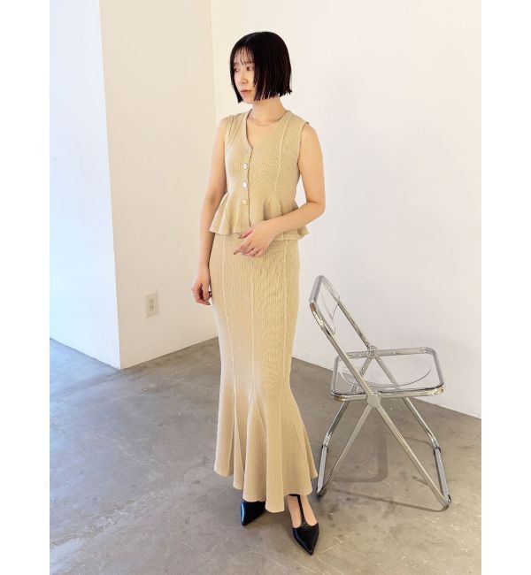 LAGUNAMOON「マーメイドリブニットスカート」|スカート|