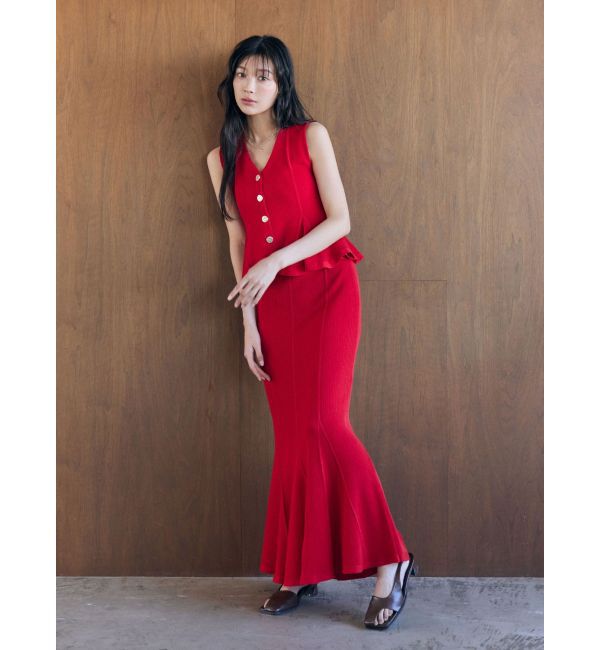 LAGUNAMOON「マーメイドリブニットスカート」|スカート|