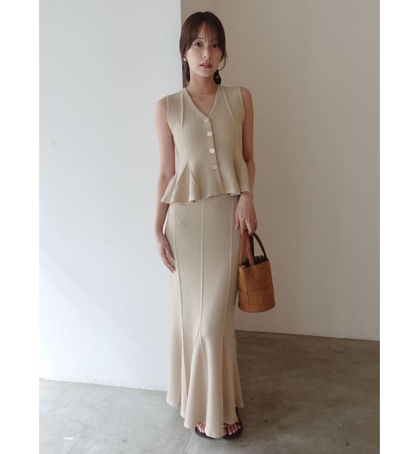 LAGUNAMOON「マーメイドリブニットスカート」|スカート|