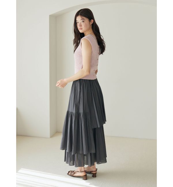 LAGUNAMOON「2WAYメランジベストニットプルオーバー」|ニット・セーター|