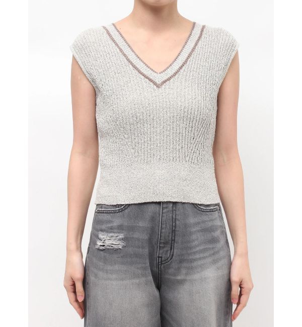 LAGUNAMOON「2WAYメランジベストニットプルオーバー」|ニット・セーター|