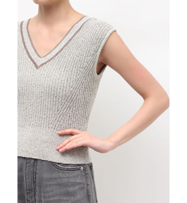 LAGUNAMOON「2WAYメランジベストニットプルオーバー」|ニット・セーター|