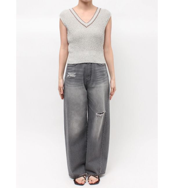 LAGUNAMOON「2WAYメランジベストニットプルオーバー」|ニット・セーター|