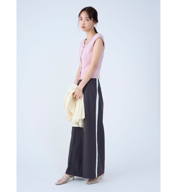 LAGUNAMOON「2WAYメランジベストニットプルオーバー」|ニット・セーター|